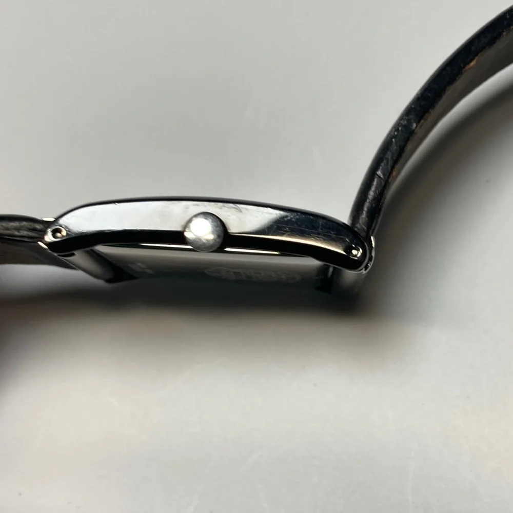 Citizen Eco Drive, parts or restore, untested, black dial, NO BATTERY.